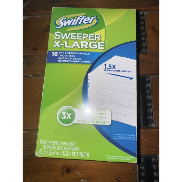 Swiffer Sweeper XL Dry Pad Refills Unscented Cellulose Fiber/Polypropylene 16 CT - Picture 5 of 5
